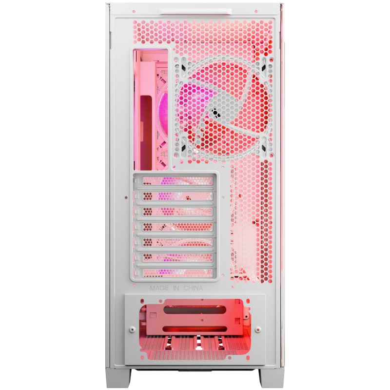 Корпус Modecom VOLCANO EXPANSE S ARGB 4x140mm fans MIDI USB 3.0x2+TYPE-C WHITE без БЖ ATX