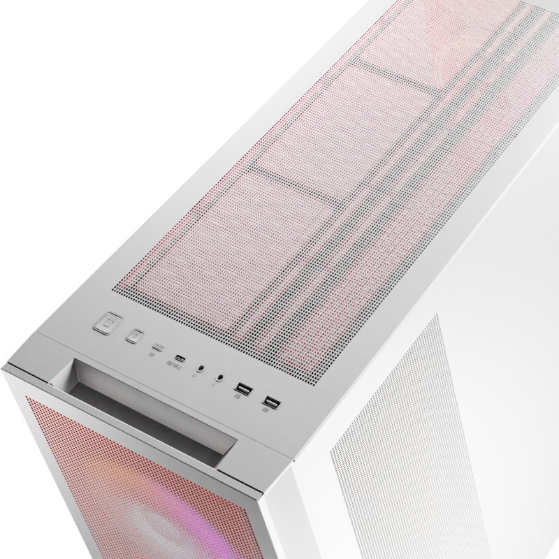 Корпус Modecom VOLCANO EXPANSE S ARGB 4x140mm fans MIDI USB 3.0x2+TYPE-C WHITE без БЖ ATX