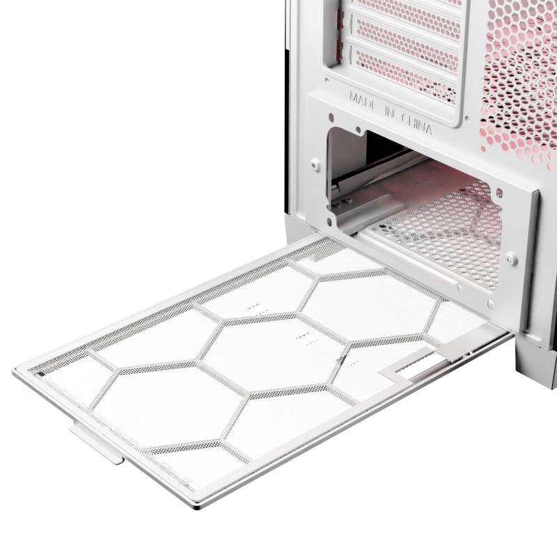 Корпус Modecom VOLCANO EXPANSE S ARGB 4x140mm fans MIDI USB 3.0x2+TYPE-C WHITE без БЖ ATX