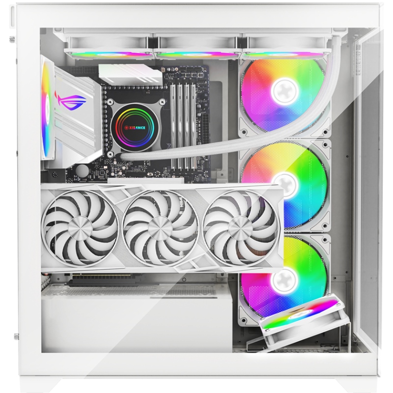 Корпус Xilence XILENT GLEAM ARGB X818.W.ARGB, без БЖ ATX WHITE