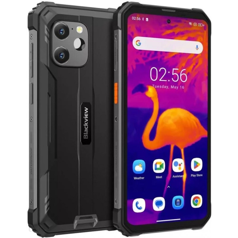 Смартфон Blackview BV8900 6.5" FHD+/8GB256/GB/P90/ 10000mAh / 64+16Мп Thermal / NFC/ IP69K / Black