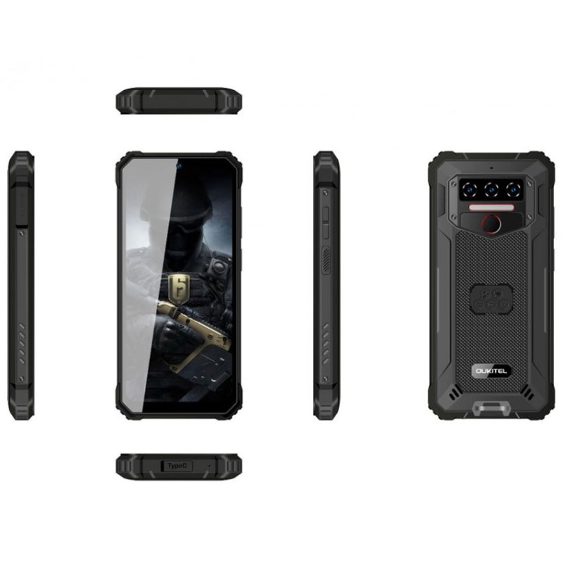 Смартфон Oukitel WP23 pro 6.52"HD+ /8GB/128GB / T606 /10600mAh /13+5Мп/ IP69K /NFC Black