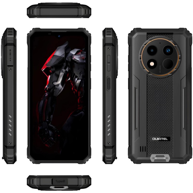 Смартфон Oukitel WP28S 6.5"HD+ /4GB/128GB/ T606 /10600mAh /13+5Мп/ IP69K /NFC Black