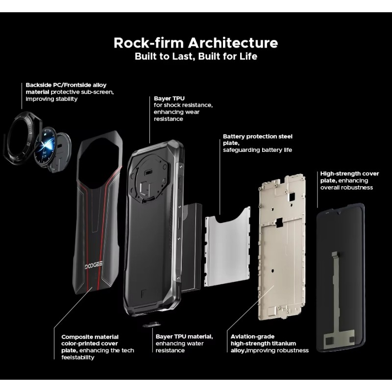 Смартфон Doogee S119 6.72" FHD+ /8GB/512GB/ MT8788 /10200mAh/ 100+16Мп / NFC/ IP68/IP69K Red