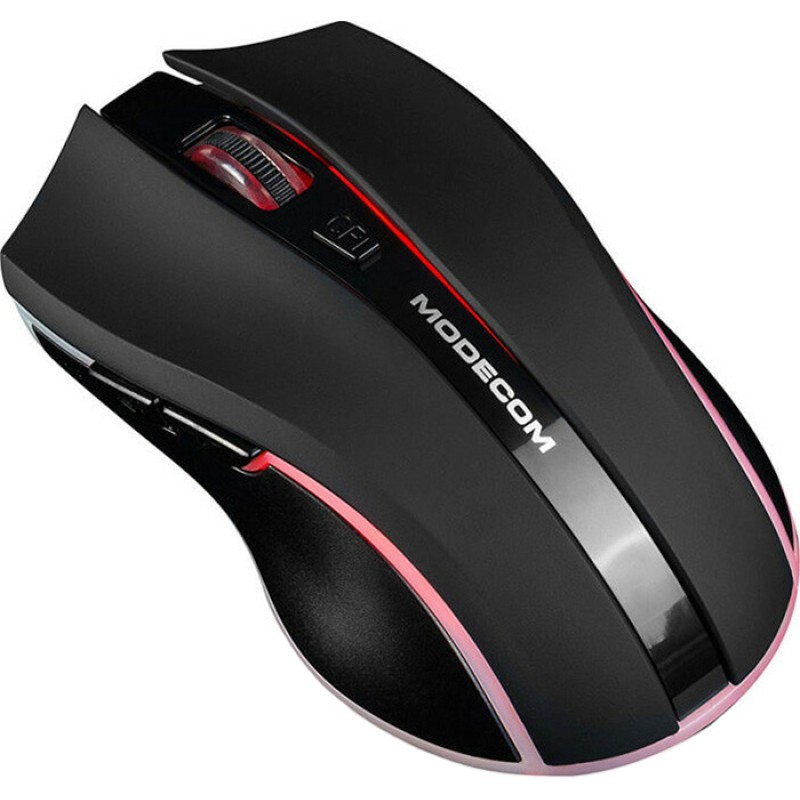Мишка Modecom MC-WRM1, бездротова, зарядка, 3кн., 1600dpi, чорна
