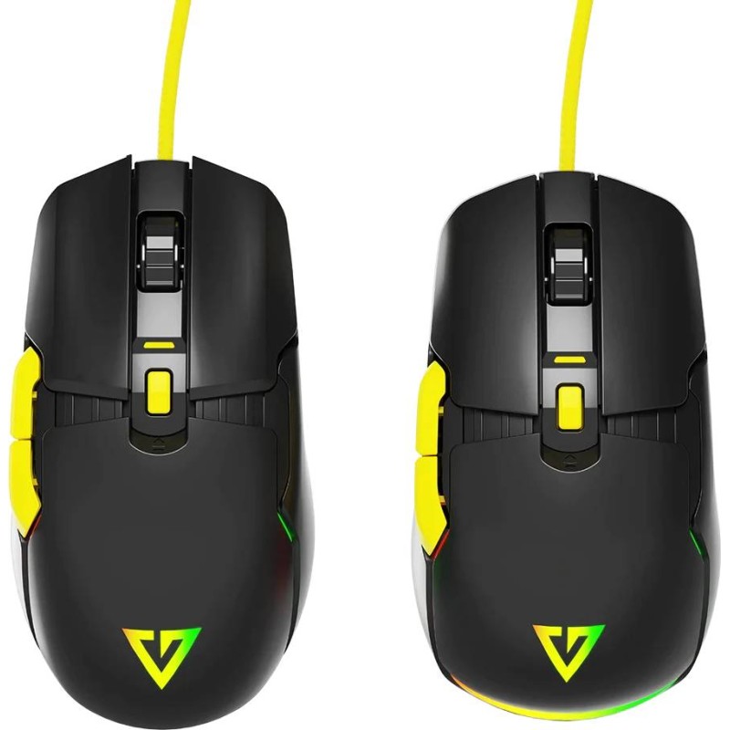 Мишка Modecom Jager Volcano, ігрова, 12400dpi., 7кн.,RGB, Hot-Swap, custom., чорна