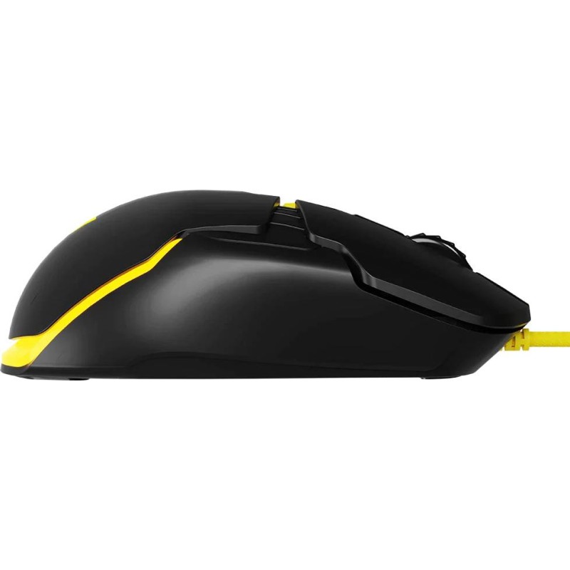 Мишка Modecom Jager Volcano, ігрова, 12400dpi., 7кн.,RGB, Hot-Swap, custom., чорна