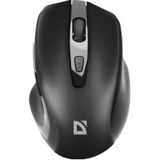 Мишка Defender Prime MB-053, бездротова, 6 кн. до 1600 dpi, безшумна, чорна