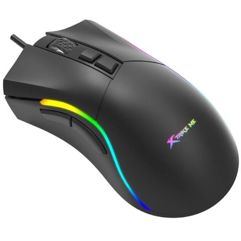 Мишка XTRIKE ME GM-226, ігрова, USB, 7200dpi., 7кн.,RGB, чорна