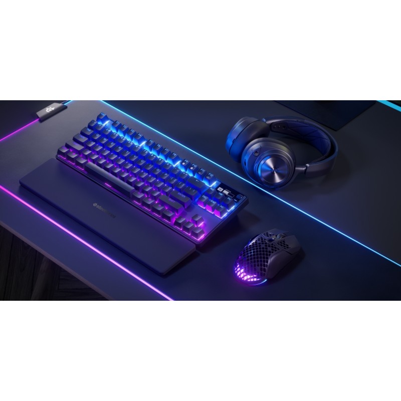 Клавіатура ігрова оптична SteelSeries Apex Pro TKL WL Gen 3 UA HyperMagnetic, OmniPoint 3.0, OLED