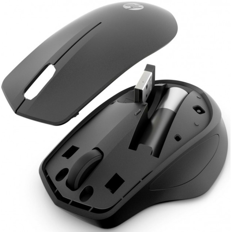 Мишка бездротова HP 280 Silent, 3 кн., 1200 dpi, чорна