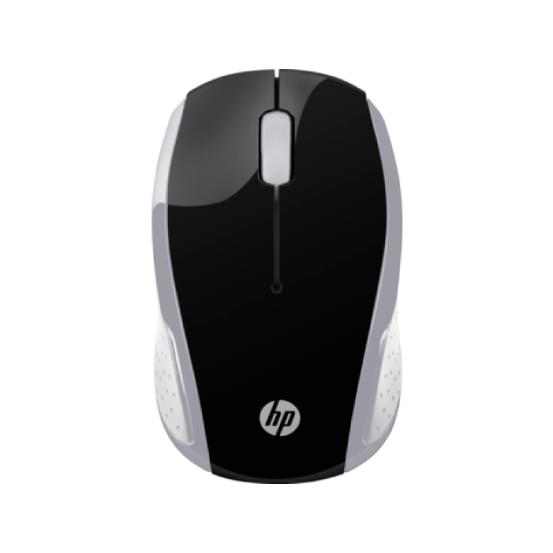 Мишка бездротова HP 200 Pike Silver Wireless Mouse, 3 кн., 1000 dpi, чорно-срібляста