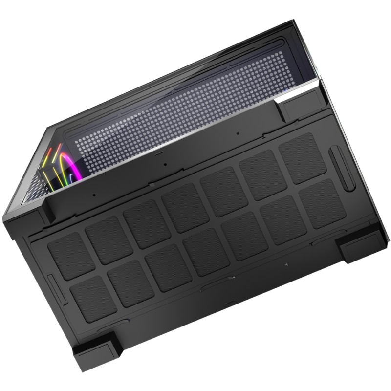Корпус Modecom VOLCANO STELLAR ARGB MIDI 5x120mm fans BLACK без БЖ ATX