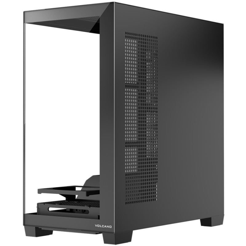 Корпус Modecom VOLCANO STELLAR MIDI w/o fans BLACK без БЖ ATX
