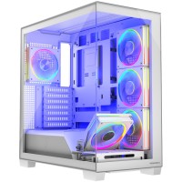 Корпус Modecom VOLCANO STELLAR ARGB MIDI 5x120mm fans WHITE без БЖ ATX