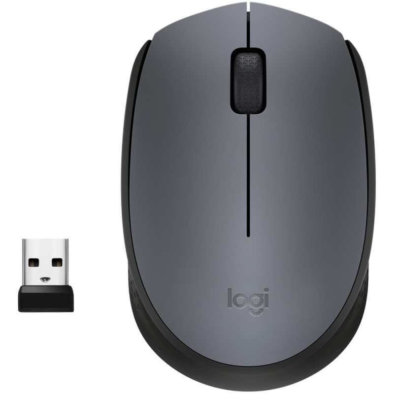 Мишка Logitech M170 бездротова, сіра