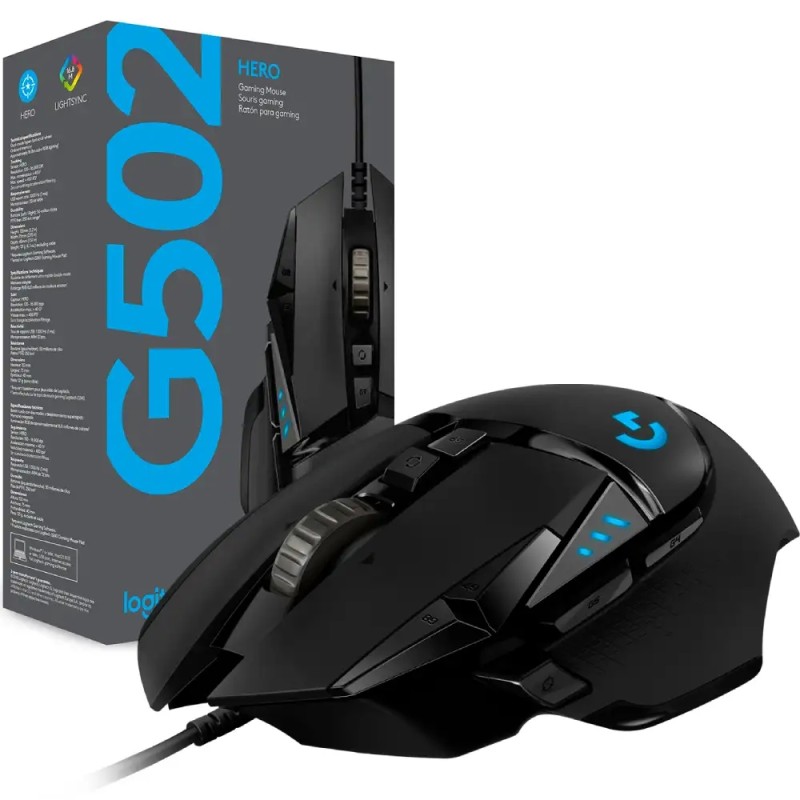Мишка Logitech G502 Hero High Performance Gaming Mouse 11кн., 12000 dpi, чорна
