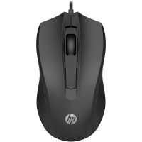 Мишка дротова HP 100 USB, чорна