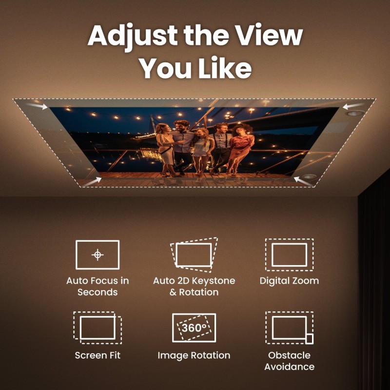 Проектор BENQ GV50, лазерний,DLP,1080P,ANSI 500Lm,100000:1,Android11,HDMI,USB,Wi-Fi,BT5.0,16:9,білий
