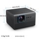 Проєктор BENQ GP520, DLP,4K UHD, ANSI 2600Lm,200000:1,Android11,2хHDMI,USB,Wi-Fi,BT5.0,16:9,сірий