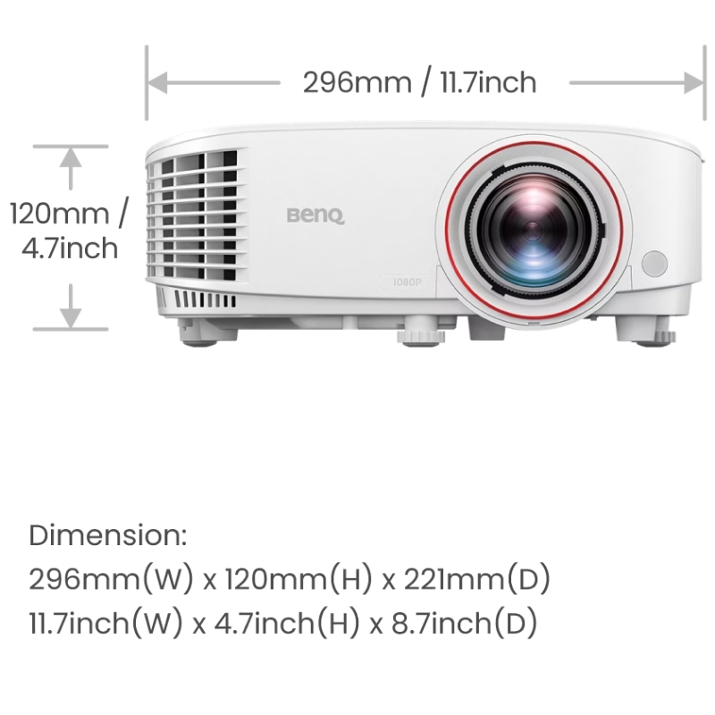 Проєктор BENQ TH671ST, короткофокусний, DLP,1080P,ANSI 3000Lm,10000:1, 2хHDMI, USB,16:9, білий Проєктор BENQ TH671ST, короткофокусний, DLP,1080P,ANSI 3000Lm,10000:1, 2хHDMI, USB,16:9, білий