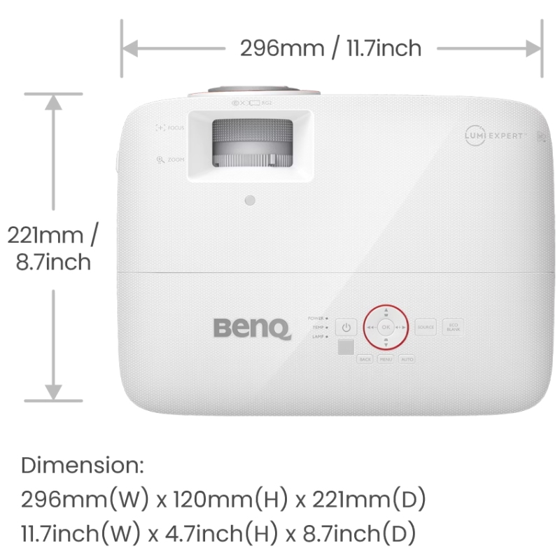 Проєктор BENQ TH671ST, короткофокусний, DLP,1080P,ANSI 3000Lm,10000:1, 2хHDMI, USB,16:9, білий Проєктор BENQ TH671ST, короткофокусний, DLP,1080P,ANSI 3000Lm,10000:1, 2хHDMI, USB,16:9, білий