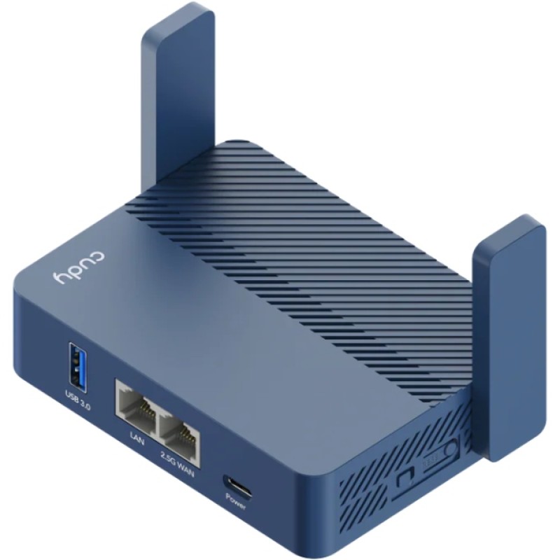 Маршрутизатор Cudy TR3000, AX3000 2.5G Wi-Fi 6 Router w USB, 2×1000Mbps RJ45, USB Type-C power in. Маршрутизатор Cudy TR3000, AX3000 2.5G Wi-Fi 6 Router w USB, 2×1000Mbps RJ45, USB Type-C power in.