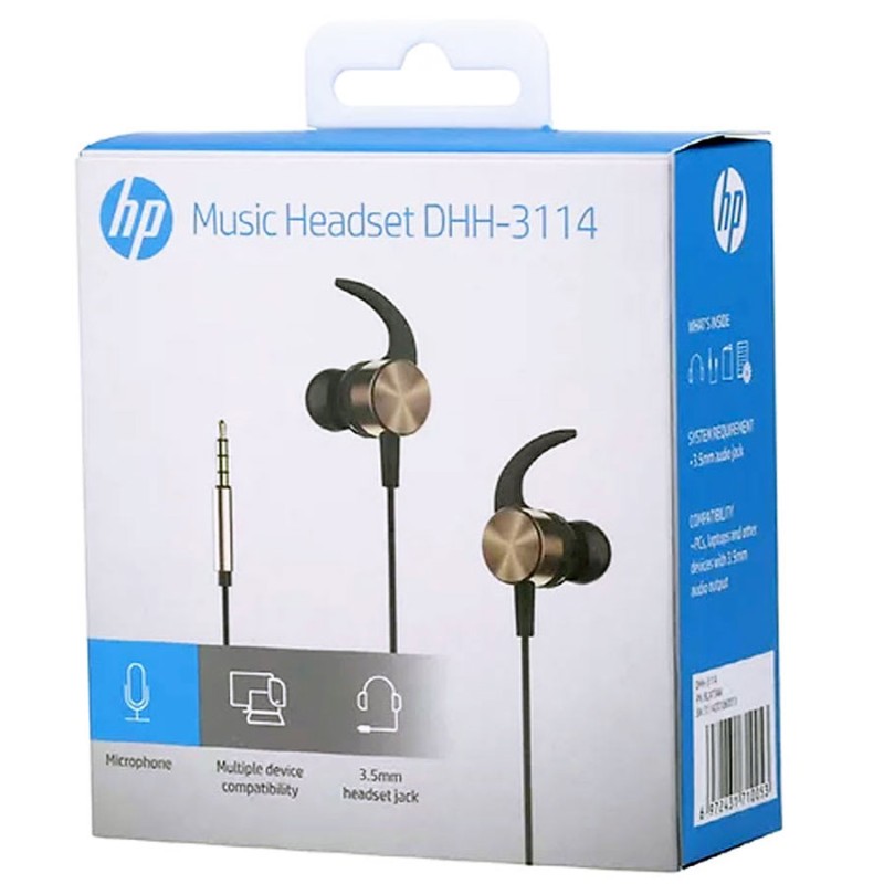 Гарнітура HP DHH-3114, 3,5мм Gold