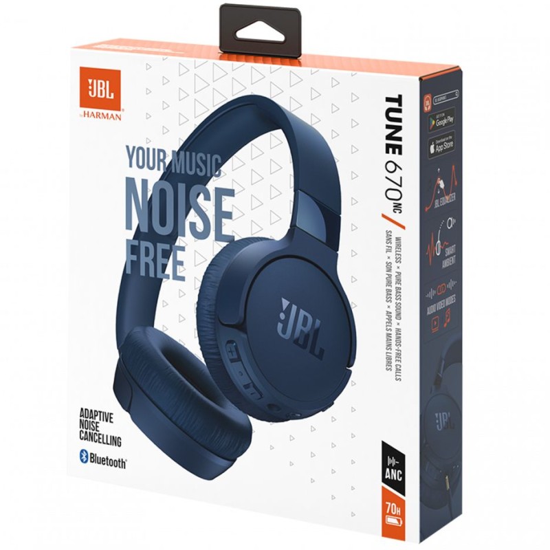 Навушники JBL T670NC Blue