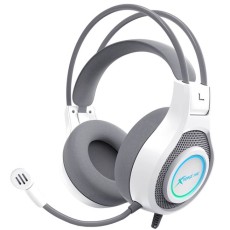 Ігрова гарнітура XTRIKE ME GH-515, USB+2x3.5мм, 7 режимів RGB, кабель 2м, біла