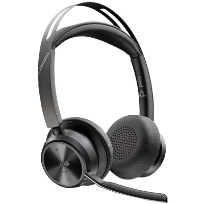 Гарнітура Poly Focus 2 - M USB-C + USB-C/A Adapter HS with Charge Stand Stereo