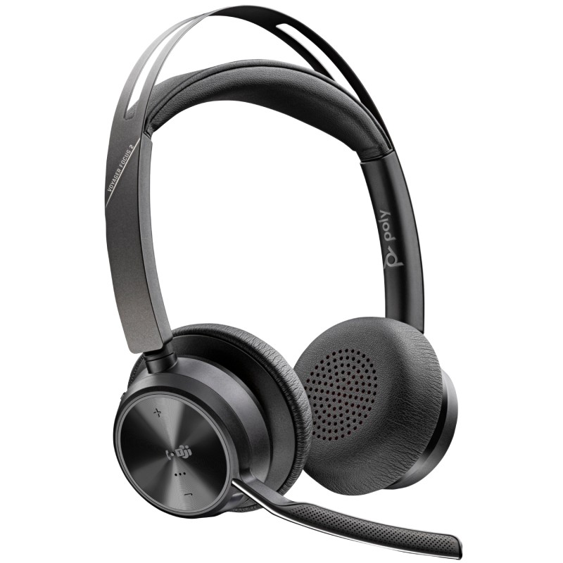 Гарнітура Poly Focus 2 - M USB-C + USB-C/A Adapter HS with Charge Stand Stereo