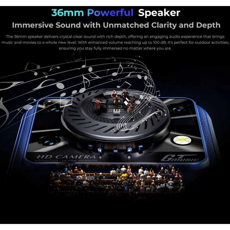 Смартфон Oukitel C60pro 6.88" HD+ /8GB/256GB/ T606 /10000mAh/ 13+5Мп / Blue