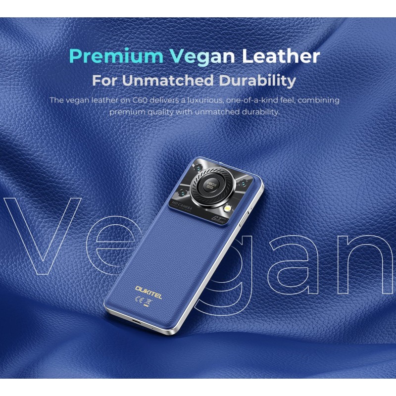 Смартфон Oukitel C60pro 6.88" HD+ /8GB/256GB/ T606 /10000mAh/ 13+5Мп / Blue