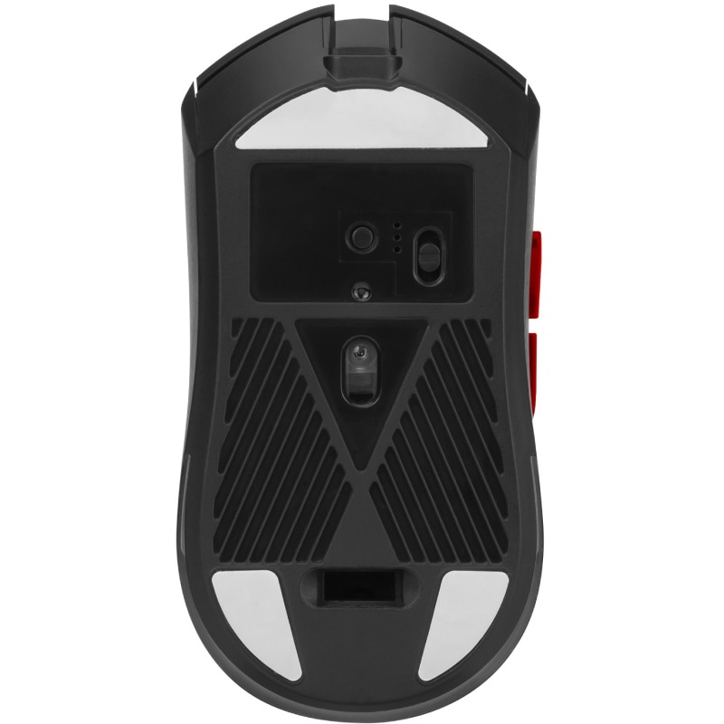 Мишка XTRIKE ME GW-613, ігрова бездротова Bluetooth+2.4G+Type-C, 10000dpi., 6кн., RGB, чорна