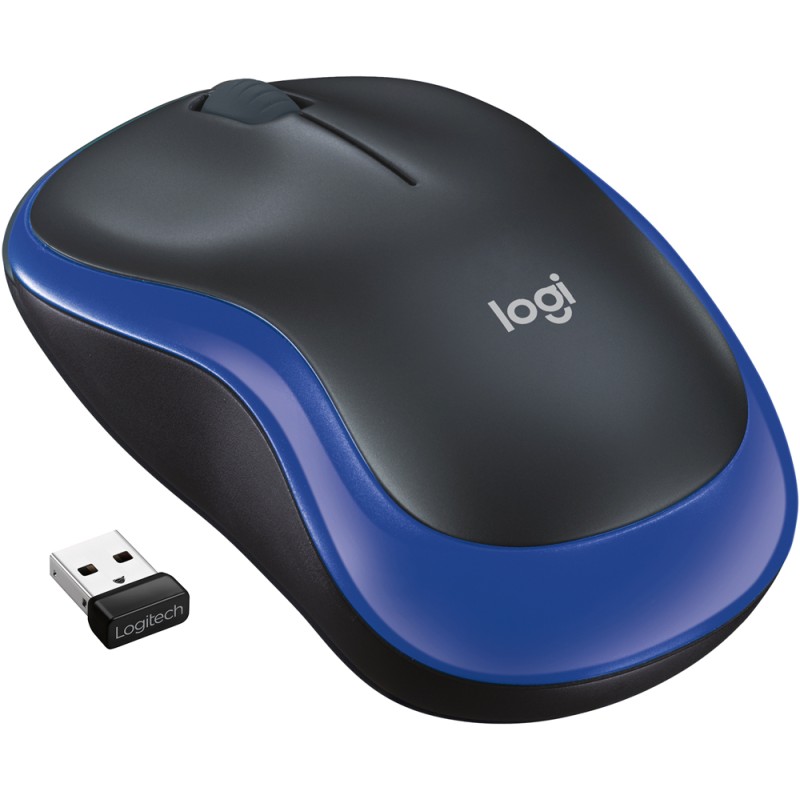 Мишка Logitech M185 бездротова, Blue (new)
