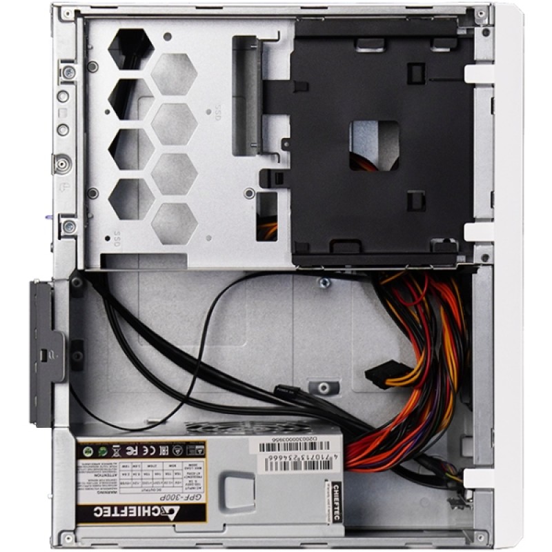 Корпус Chieftec UNI BE-10W-300 mATX , БЖ 300W, SLIM FF WHITE