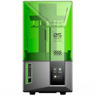 Друкарка 3D ELEGOO Mars 5 4K (LCD ±0.1 mm Chitubox MSLA 143х89х150 mm USB зелений)