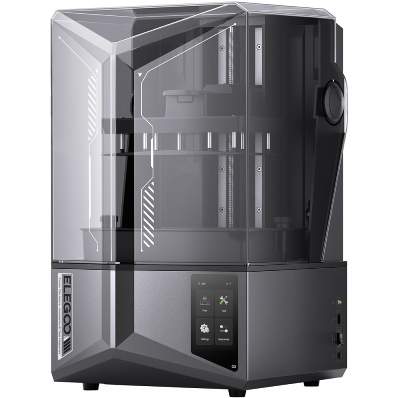 Принтер 3D ELEGOO Saturn 4 Ultra 12K(LCD ±0.1 mm Chitubox MSLA 218.88x122.88x220 mm WiFi USB сірий)