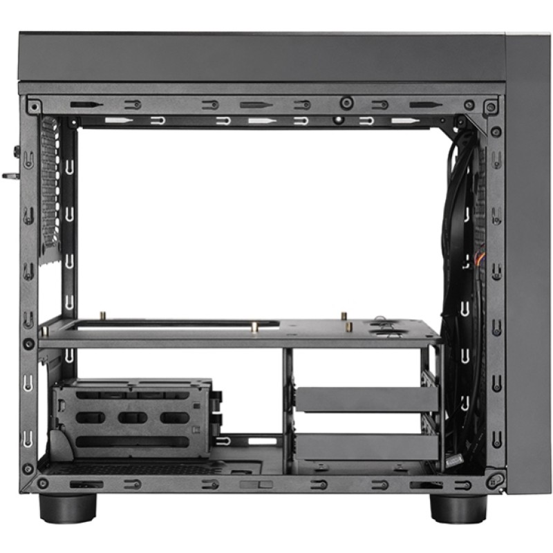 Корпус Chieftec THE CUBE CI-03B-OP, без БЖ, fan 20cm, mATX, Black