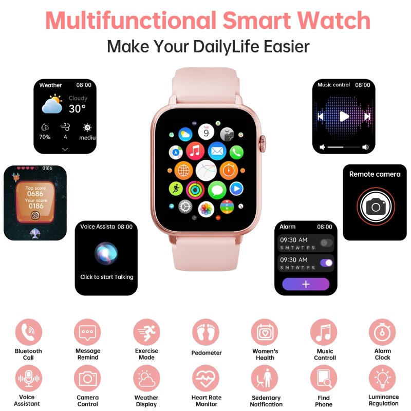 Годинник Oukitel V3 Pink