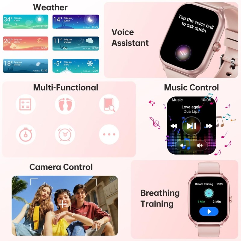 Годинник Oukitel V7 Pink Годинник Oukitel V7 Pink