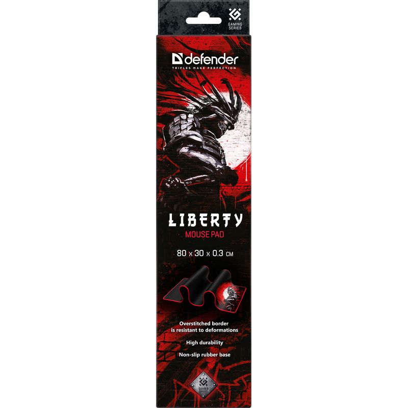 Ігрова поверхня Defender Liberty 800х300х3мм, тканина + гума Ігрова поверхня Defender Liberty 800х300х3мм, тканина + гума