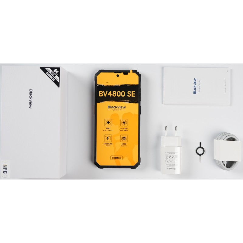 Смартфон Blackview BV4800 SE 6.56" HD /4GB/64GB/ T615 / 5100mAh / 16+8Мп / NFC /IP69K/Orange Смартфон Blackview BV4800 SE 6.56" HD /4GB/64GB/ T615 / 5100mAh / 16+8Мп / NFC /IP69K/Orange