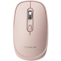 Мишка XTRIKE ME GW-119, бездротова Bluetooth+2.4G, 1600dpi., 4кн., Silent, Рожева