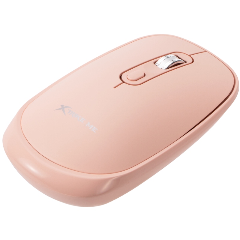 Мишка XTRIKE ME GW-119, бездротова Bluetooth+2.4G, 1600dpi., 4кн., Silent, Рожева
