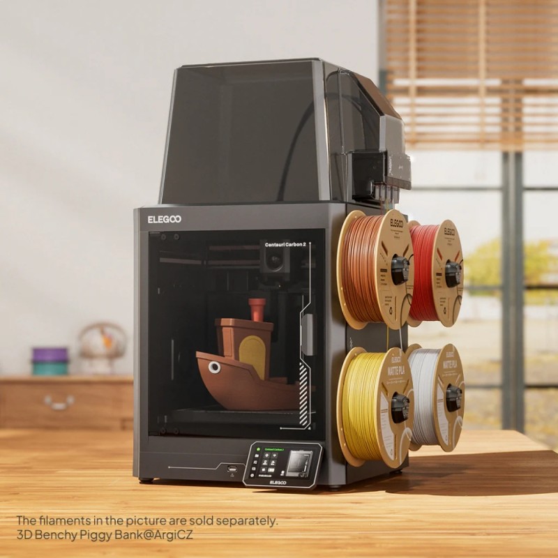 Принтер 3D ELEGOO Centauri Carbon 2 combo (FDM 1.75 mm 256x256x256 mm 4-Color AMS WiFi USB сірий) Принтер 3D ELEGOO Centauri Carbon 2 combo (FDM 1.75 mm 256x256x256 mm 4-Color AMS WiFi USB сірий)