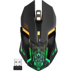 Мишка Defender Trigger GM-934, бездротова,  ігрова, 6 кн. 3200 dpi, 350mAh, LED, чорна