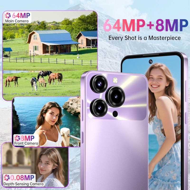 Смартфон Oukitel C69 7.2" HD+ /8GB/512GB/ T606 /6000mAh/ 64+8Мп/ NFC Purple