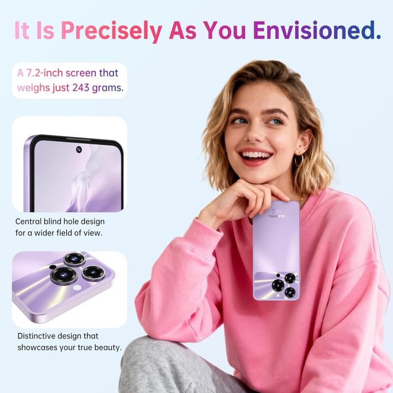 Смартфон Oukitel C69 7.2" HD+ /8GB/512GB/ T606 /6000mAh/ 64+8Мп/ NFC Purple